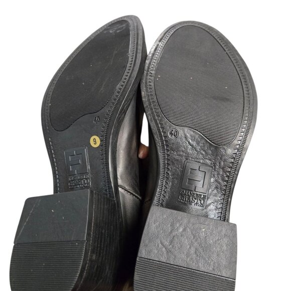 Emanuele Crasto Leather Knee High Boots Women’s EU 40 US 9 Italian Made - Picture 6 of 10